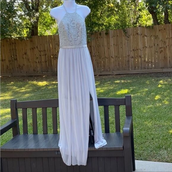 🔥 Take 50% OFF- David's Bridal Braidsmaid Dress, Bodice Lace With Mesh, Size-4 - Picture 1 of 9